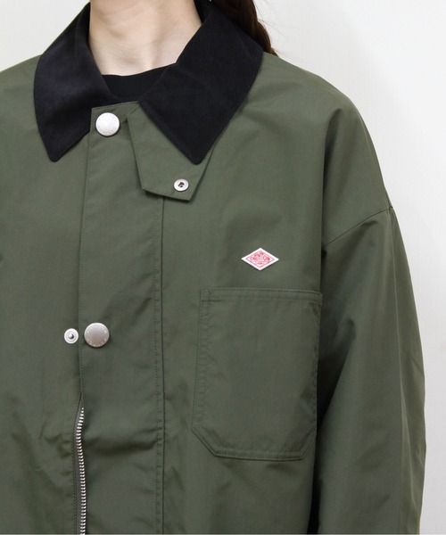DANTON(ダントン)の「DANTON/ダントン ナイロンカバーオールジャケット NYLON COVERALL JACKET DT-A0647 STV(カバーオール・メンズ・ブラック/サンドベージュ/オリーブ・42/40/38)」の16枚目の写真