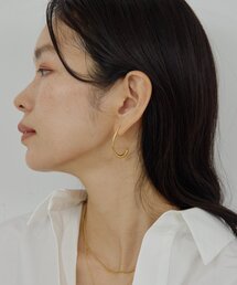 GALLARDAGALANTE | ステンレス カーブフープピアス(ピアス（両耳用）)