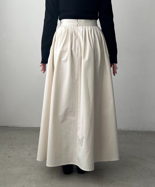 CAPRICIEUX LE'MAGE（カプリシューレマージュ）の「【低身長サイズあり】タックフレアスカート（スカート・レディース・ブラック/ホワイト・PS/38/36）」の22枚目の写真