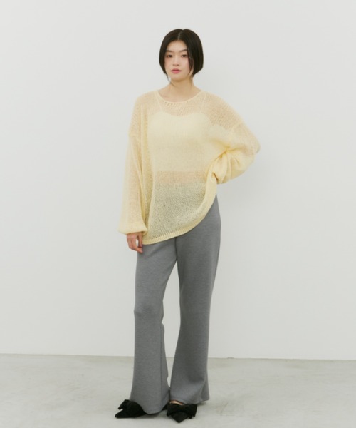 bita.（ビタ）の「モヘアライクオーバールーズニット（ニット/セーター・レディース・ライトピンク/サックスブルー/イエロー・FREE）」の15枚目の写真