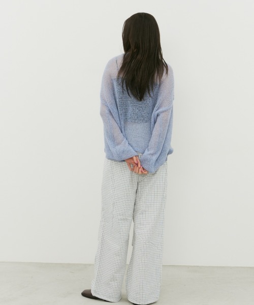 bita.（ビタ）の「モヘアライクオーバールーズニット（ニット/セーター・レディース・ライトピンク/サックスブルー/イエロー・FREE）」の7枚目の写真
