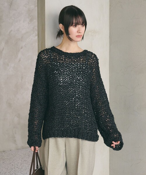 テープヤーン ローゲージ ニットプルオーバー（ニット/セーター