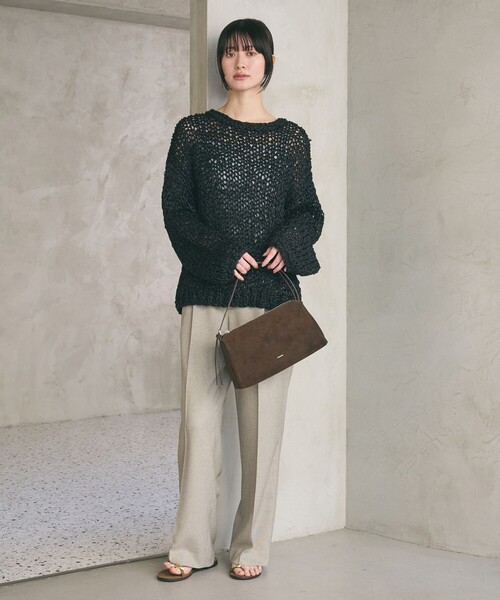 BEAUTY&YOUTH UNITED ARROWS(ビューティーアンドユースユナイテッドアローズ)の「テープヤーン ローゲージ ニットプルオーバー(ニット/セーター・レディース・イエロー/ブラック・FREE)」の20枚目の写真