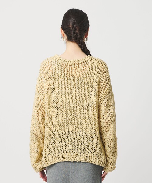 BEAUTY&YOUTH UNITED ARROWS(ビューティーアンドユースユナイテッドアローズ)の「テープヤーン ローゲージ ニットプルオーバー(ニット/セーター・レディース・イエロー/ブラック・FREE)」の7枚目の写真