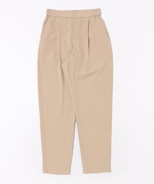 Q(キュー)の「ストレッチツイルテーパードパンツ(その他パンツ・レディース・ブラック/ベージュ・MEDIUM)」の4枚目の写真