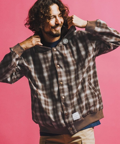 seventy seven（セブンティセブン）の「ms6372-hooded check shirt フーデッドチェックシャツ(7726S040)（シャツ/ブラウス・メンズ・ブラウン/ホワイト/ブラック・XL/L/M/S）」の3枚目の写真