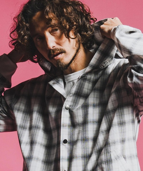 seventy seven（セブンティセブン）の「ms6372-hooded check shirt フーデッドチェックシャツ(7726S040)（シャツ/ブラウス・メンズ・ブラウン/ホワイト/ブラック・XL/L/M/S）」の10枚目の写真