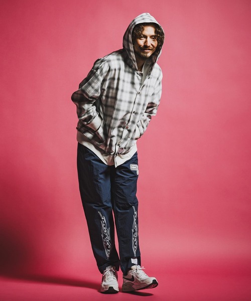 seventy seven（セブンティセブン）の「ms6372-hooded check shirt フーデッドチェックシャツ(7726S040)（シャツ/ブラウス・メンズ・ブラウン/ホワイト/ブラック・XL/L/M/S）」の13枚目の写真