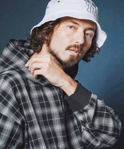 seventy seven（セブンティセブン）の「ms6372-hooded check shirt フーデッドチェックシャツ(7726S040)（シャツ/ブラウス・メンズ・ブラウン/ホワイト/ブラック・XL/L/M/S）」の22枚目の写真