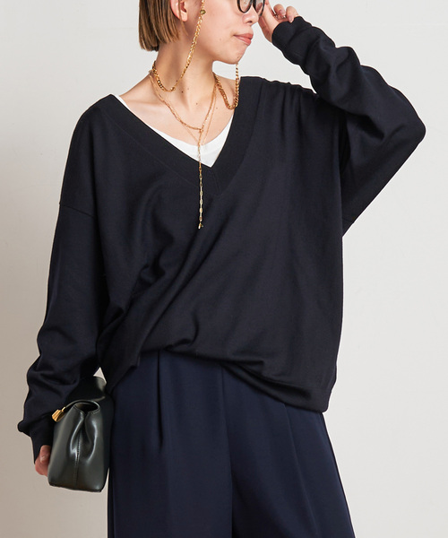 AP STUDIO(エーピーストゥディオ)の「Low-necked T-sh(Tシャツ/カットソー・レディース・ホワイト・FREE)」の5枚目の写真