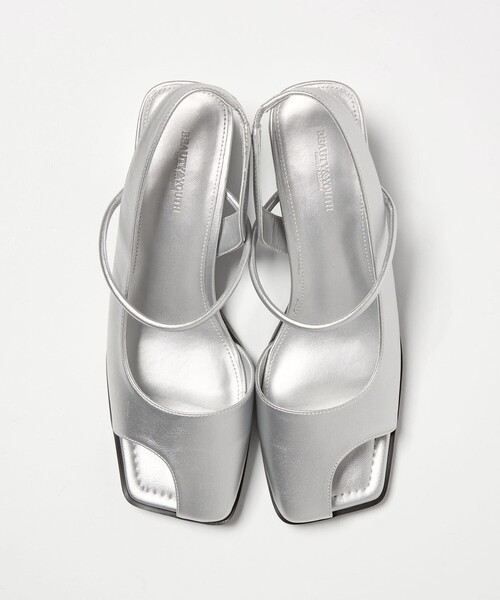 BEAUTY&YOUTH UNITED ARROWS(ビューティーアンドユースユナイテッドアローズ)の「オープントゥ バックストラップミュール サンダル(サンダル・レディース・ブラウン/シルバー・36/36h/37/37h)」の17枚目の写真