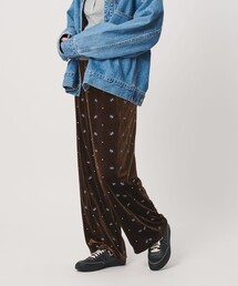 BEAUTY&YOUTH UNITED ARROWS | エンブロイダリー ベロアイージーパンツ ウォッシャブル(その他パンツ)