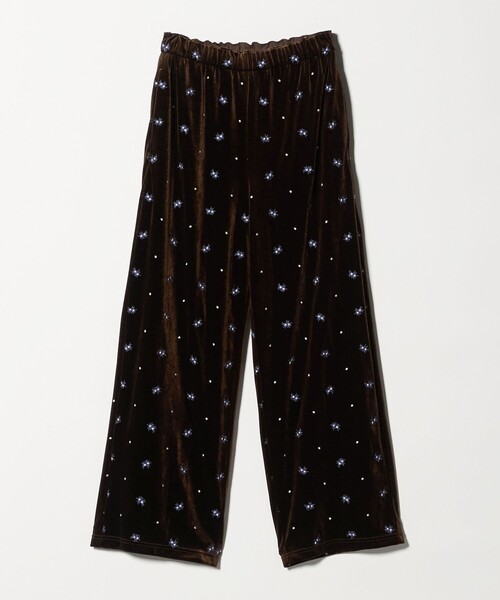 BEAUTY&YOUTH UNITED ARROWS(ビューティーアンドユースユナイテッドアローズ)の「エンブロイダリー ベロアイージーパンツ ウォッシャブル(その他パンツ・レディース・ブラック/ダークブラウン・S/M)」の20枚目の写真