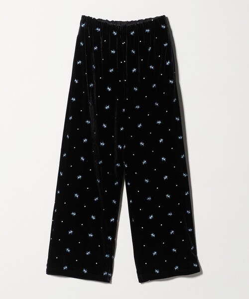 BEAUTY&YOUTH UNITED ARROWS(ビューティーアンドユースユナイテッドアローズ)の「エンブロイダリー ベロアイージーパンツ ウォッシャブル(その他パンツ・レディース・ブラック/ダークブラウン・S/M)」の5枚目の写真