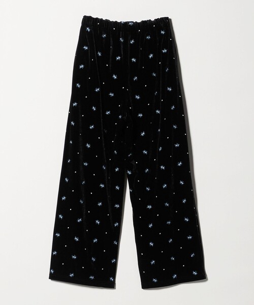 BEAUTY&YOUTH UNITED ARROWS(ビューティーアンドユースユナイテッドアローズ)の「エンブロイダリー ベロアイージーパンツ ウォッシャブル(その他パンツ・レディース・ブラック/ダークブラウン・S/M)」の6枚目の写真