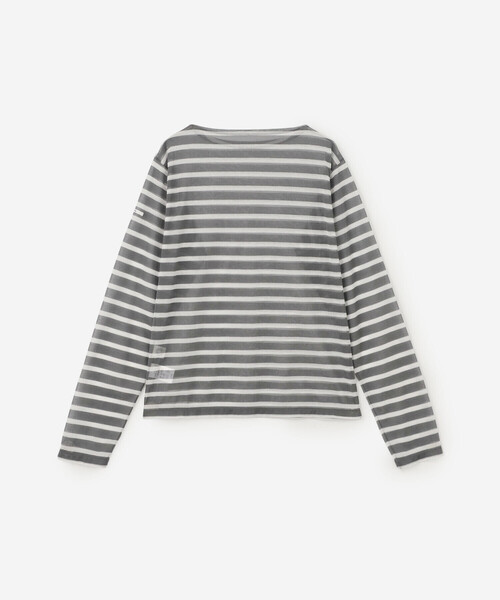 ORCIVAL（オーシバル）の「ORCIVAL | シースルー ボートネック長袖カットソー WOMEN（Tシャツ/カットソー・レディース・ブルー系その他5/イエロー系その他/グレー系その他/ブルー系その他・1/2）」の9枚目の写真