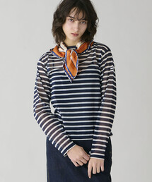 ORCIVAL | ORCIVAL | シースルー ボートネック長袖カットソー WOMEN(Tシャツ/カットソー)