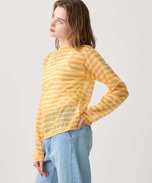 ORCIVAL（オーシバル）の「ORCIVAL | シースルー ボートネック長袖カットソー WOMEN（Tシャツ/カットソー・レディース・ブルー系その他5/イエロー系その他/グレー系その他/ブルー系その他・1/2）」の19枚目の写真