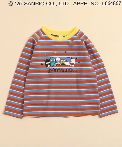 sanrio（サンリオ）の「はぴだんぶいTシャツ（Tシャツ/カットソー・キッズ・オレンジ/グリーン/ブルー・130/120/110/100/90/80）」の3枚目の写真