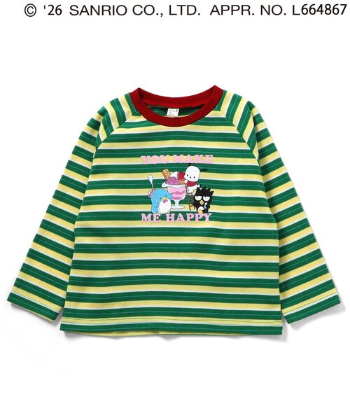 sanrio（サンリオ）の「はぴだんぶいTシャツ（Tシャツ/カットソー・キッズ・オレンジ/グリーン/ブルー・130/120/110/100/90/80）」の5枚目の写真