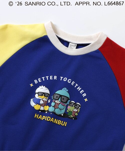 sanrio（サンリオ）の「はぴだんぶいTシャツ（Tシャツ/カットソー・キッズ・オレンジ/グリーン/ブルー・130/120/110/100/90/80）」の11枚目の写真