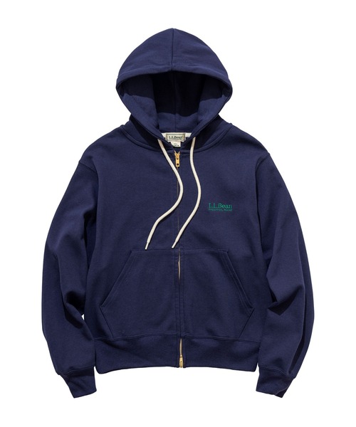L.L.Bean(エルエルビーン)の「【JAPAN EDITION】ポーテージ・フルジップ・フード・スウェットシャツ(パーカー・レディース・ライトグレー/ネイビー・MEDIUM)」の5枚目の写真