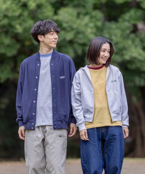 L.L.Bean(エルエルビーン)の「【JAPAN EDITION】ポーテージ・フルジップ・フード・スウェットシャツ(パーカー・レディース・ライトグレー/ネイビー・MEDIUM)」の10枚目の写真