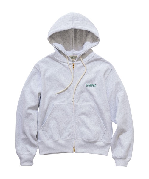 L.L.Bean(エルエルビーン)の「【JAPAN EDITION】ポーテージ・フルジップ・フード・スウェットシャツ(パーカー・レディース・ライトグレー/ネイビー・MEDIUM)」の20枚目の写真