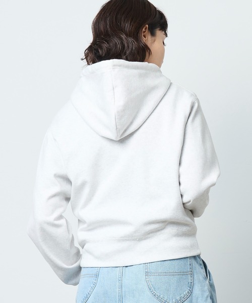 L.L.Bean(エルエルビーン)の「【JAPAN EDITION】ポーテージ・フルジップ・フード・スウェットシャツ(パーカー・レディース・ライトグレー/ネイビー・MEDIUM)」の14枚目の写真