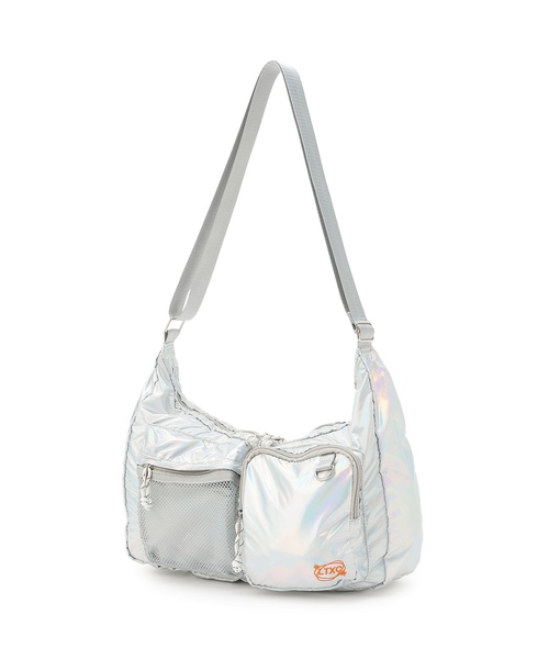 LOVETOXIC(ラブトキシック)の「【LTXC】ダブルポケットショルダー(ショルダーバッグ・キッズ・ブラック/サックスブルー/オフホワイト/ホワイト/シルバー・F)」の5枚目の写真