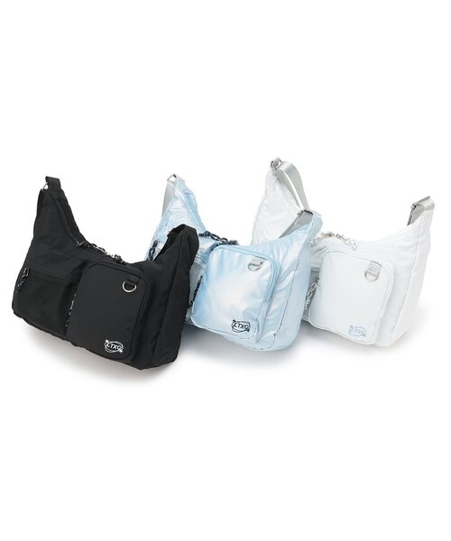 LOVETOXIC（ラブトキシック）の「【LTXC】ダブルポケットショルダー（ショルダーバッグ・キッズ・ブラック/サックスブルー/オフホワイト・F）」の14枚目の写真