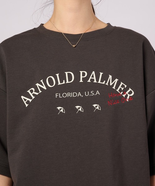 Arnold Palmer(アーノルドパーマー)の「裏毛グラフィック プルオーバー(スウェット・レディース・グレイッシュベージュ/チャコールグレー/ライトグリーン・S/M/L)」の16枚目の写真