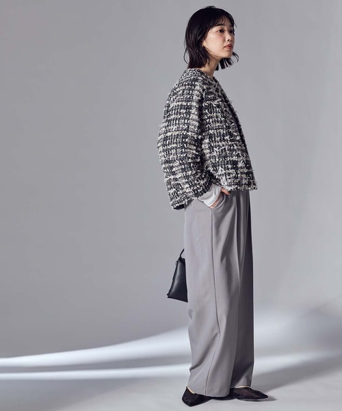 Gready Brilliant（グレディブリリアン）の「インタックセミワイドパンツ（その他パンツ・レディース・グレー/ベージュ・36/38）」の14枚目の写真