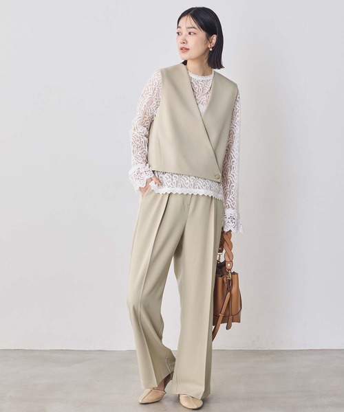 Gready Brilliant（グレディブリリアン）の「インタックセミワイドパンツ（その他パンツ・レディース・グレー/ベージュ・36/38）」の18枚目の写真