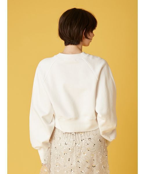 FURFUR（ファーファー）の「ファニーモチーフ刺繍スウェット（スウェット・レディース・オフホワイト/グレー/ライム・F）」の5枚目の写真