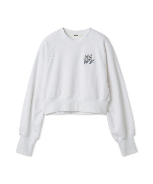FURFUR（ファーファー）の「ファニーモチーフ刺繍スウェット（スウェット・レディース・オフホワイト/グレー/ライム・F）」の10枚目の写真