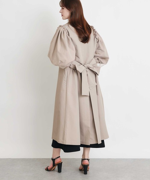 PICCIN(ピッチン)の「袖チュール重ねドレスコート(その他アウター・レディース・ベージュ/ブラック・M)」の22枚目の写真