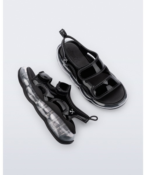 melissa（メリッサ）の「MELISSA X ICON SANDAL AD（サンダル・レディース・ピンク/クリアブラック・35-36/39/38/37）」の4枚目の写真