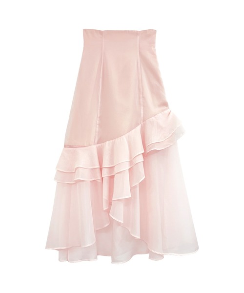 Rose Muse(ロゼミューズ)の「Organ irregularhem skirt(スカート・レディース・ピンク/グレー/ブラック・FREE)」の11枚目の写真