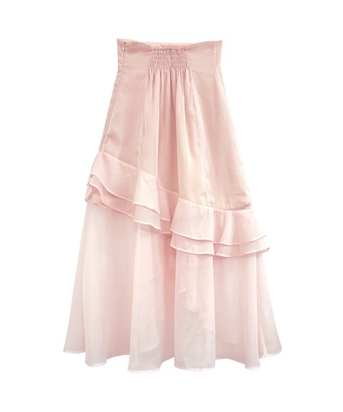 Rose Muse(ロゼミューズ)の「Organ irregularhem skirt(スカート・レディース・ピンク/グレー/ブラック・FREE)」の12枚目の写真