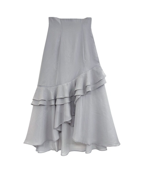Rose Muse(ロゼミューズ)の「Organ irregularhem skirt(スカート・レディース・ピンク/グレー/ブラック・FREE)」の14枚目の写真