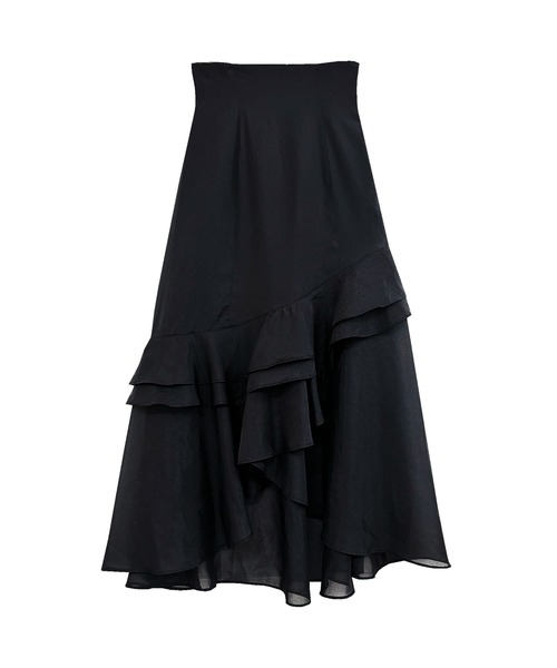 Rose Muse(ロゼミューズ)の「Organ irregularhem skirt(スカート・レディース・ピンク/グレー/ブラック・FREE)」の6枚目の写真