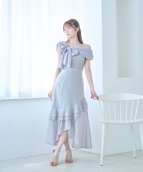 Rose Muse(ロゼミューズ)の「Organ irregularhem skirt(スカート・レディース・ピンク/グレー/ブラック・FREE)」の13枚目の写真