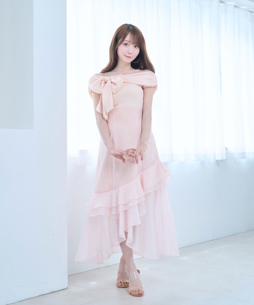 Rose Muse(ロゼミューズ)の「Organ irregularhem skirt(スカート・レディース・ピンク/グレー/ブラック・FREE)」の10枚目の写真