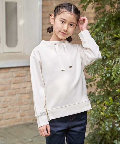 ikka(イッカ)の「【親子コーデ】カノコダンボールサイドジップスピンドルプルオーバー(120~160cm)(スウェット・キッズ・ミント/オフホワイト・160/150/140/130/120)」の17枚目の写真