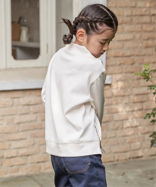 ikka(イッカ)の「【親子コーデ】カノコダンボールサイドジップスピンドルプルオーバー(120~160cm)(スウェット・キッズ・ミント/オフホワイト・160/150/140/130/120)」の18枚目の写真