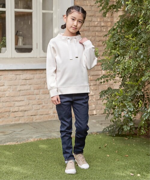 ikka(イッカ)の「【親子コーデ】カノコダンボールサイドジップスピンドルプルオーバー(120~160cm)(スウェット・キッズ・ミント/オフホワイト・160/150/140/130/120)」の19枚目の写真