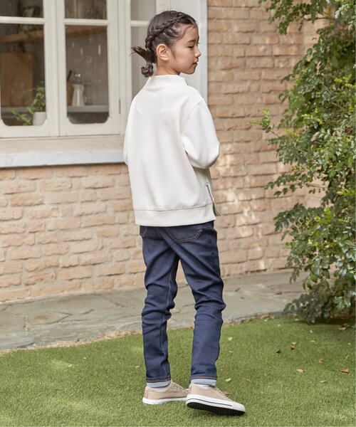 ikka(イッカ)の「【親子コーデ】カノコダンボールサイドジップスピンドルプルオーバー(120~160cm)(スウェット・キッズ・ミント/オフホワイト・160/150/140/130/120)」の12枚目の写真
