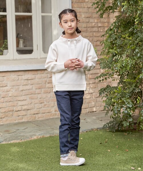 ikka(イッカ)の「【親子コーデ】カノコダンボールサイドジップスピンドルプルオーバー(120~160cm)(スウェット・キッズ・ミント/オフホワイト・160/150/140/130/120)」の13枚目の写真