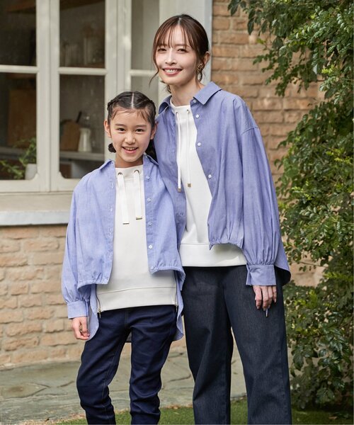 ikka(イッカ)の「【親子コーデ】カノコダンボールサイドジップスピンドルプルオーバー(120~160cm)(スウェット・キッズ・ミント/オフホワイト・160/150/140/130/120)」の20枚目の写真